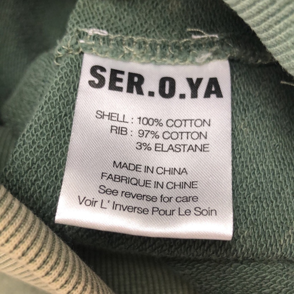SER.O.YA Women's Green Hoodie Dress Size L - Picture 8 of 8